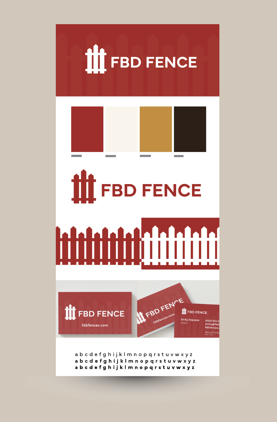 Brand board logo the branding den