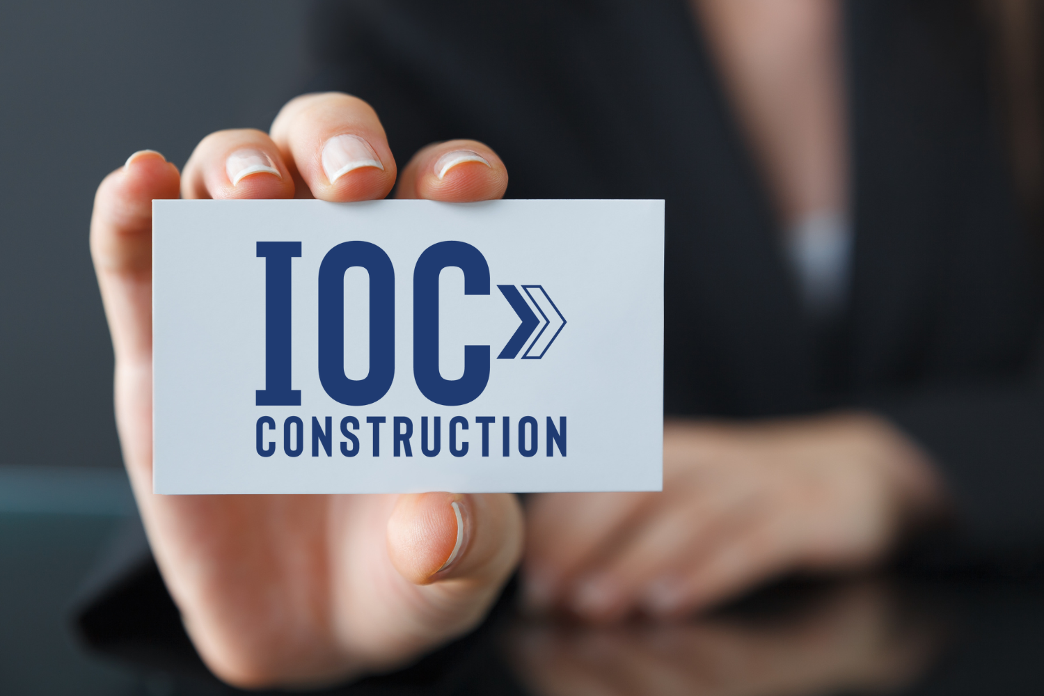 IOC Construction brand refresh - business card