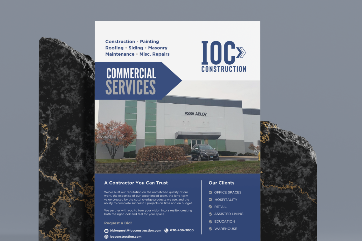 IOC Construction brand refresh - website