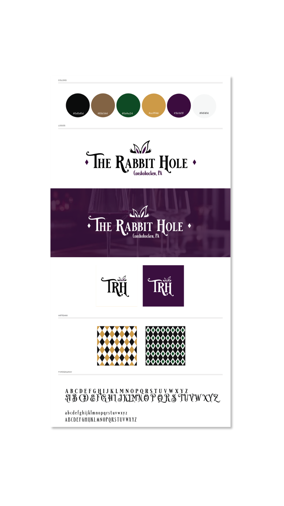 Branding den brand board mockup therabbithole
